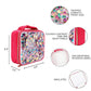 Packed Party Audrey Jewel Confetti insulated lunch box with colorful confetti pattern and sturdy handle for lunch on the go.