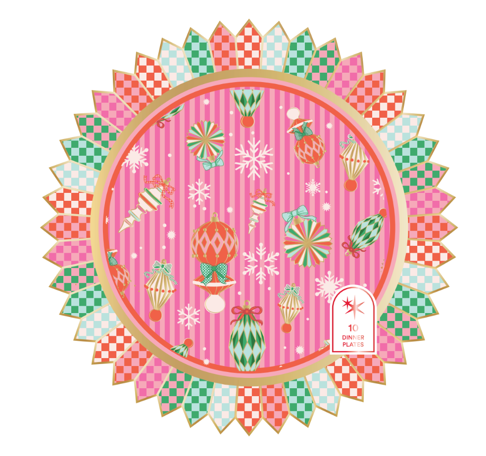Deck the Halls Dinner Plates | 10 count