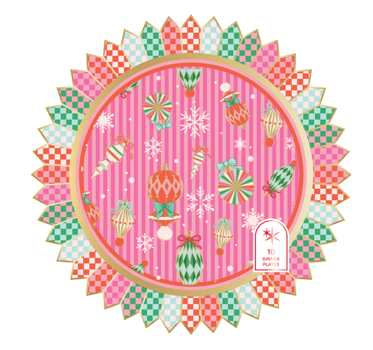 Deck the Halls Dinner Plates | 10 count