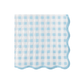 Sky Blue Gingham Dinner Napkins | 20 Count - Porcupine Paper Co.