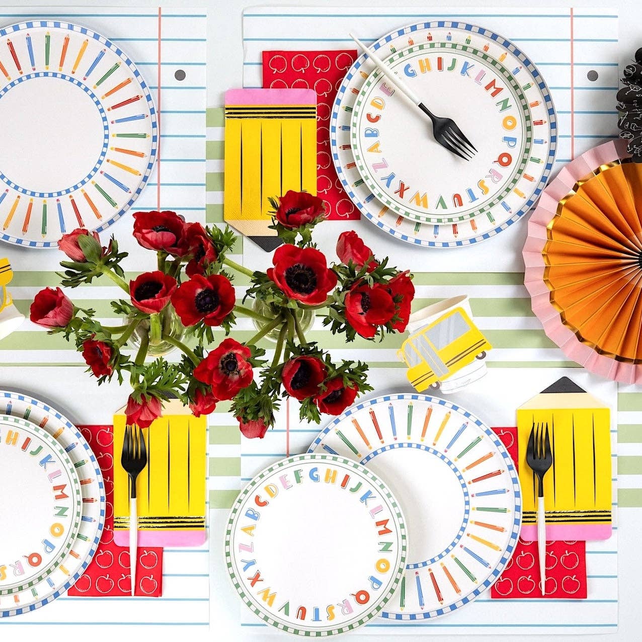 Alphabet Dessert Plates | 8 count