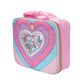 Taylor Quilted Confetti Hearts insulated lunchbox by Packed Party, featuring colorful heart patterns and quilted fabric design.