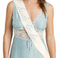 Bride to Be sash by xo, Fetti with white fabric and gold lettering for wedding celebrations.