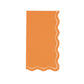 Orange Scallop Guest Towels | 16 count
