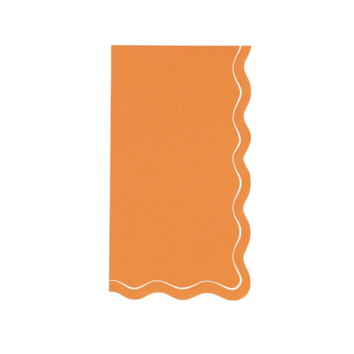 Orange Scallop Guest Towels | 16 count