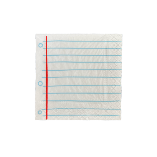 "Notebook" Large Napkins | Pack of 16