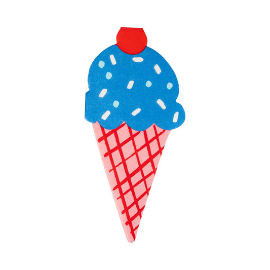 Ice Cream Shaped Dinner Napkins | 24 count
