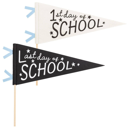 My Mind’s Eye 1st and Last Day Felt Pennant Set with colorful felt banners for school celebrations and classroom décor.