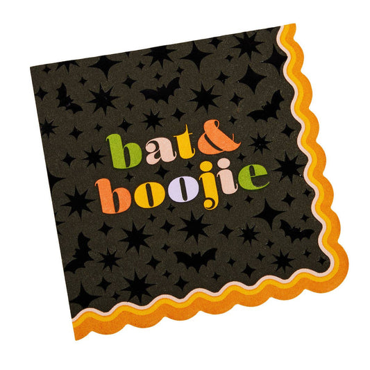 Bat & Boo-jie Paper Cocktail Napkin | 20 count