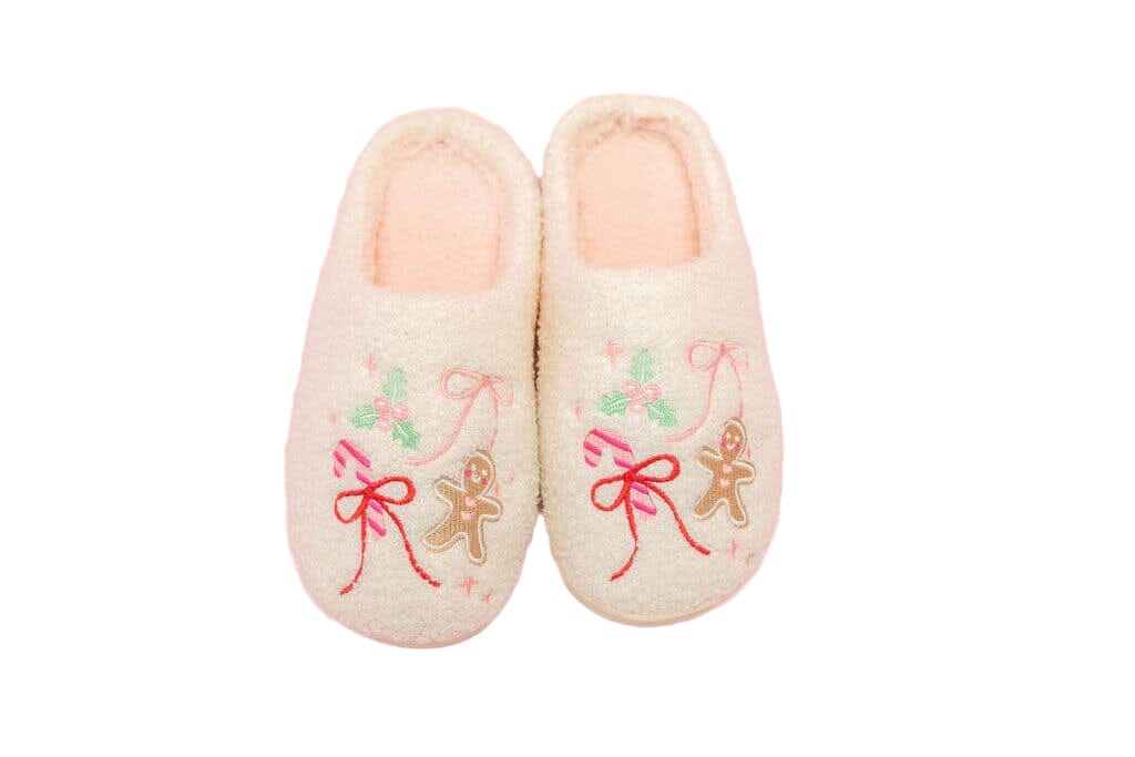 Gingerbread Bows - Christmas Sweets Slippers
