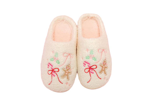 Gingerbread Bows - Christmas Sweets Slippers