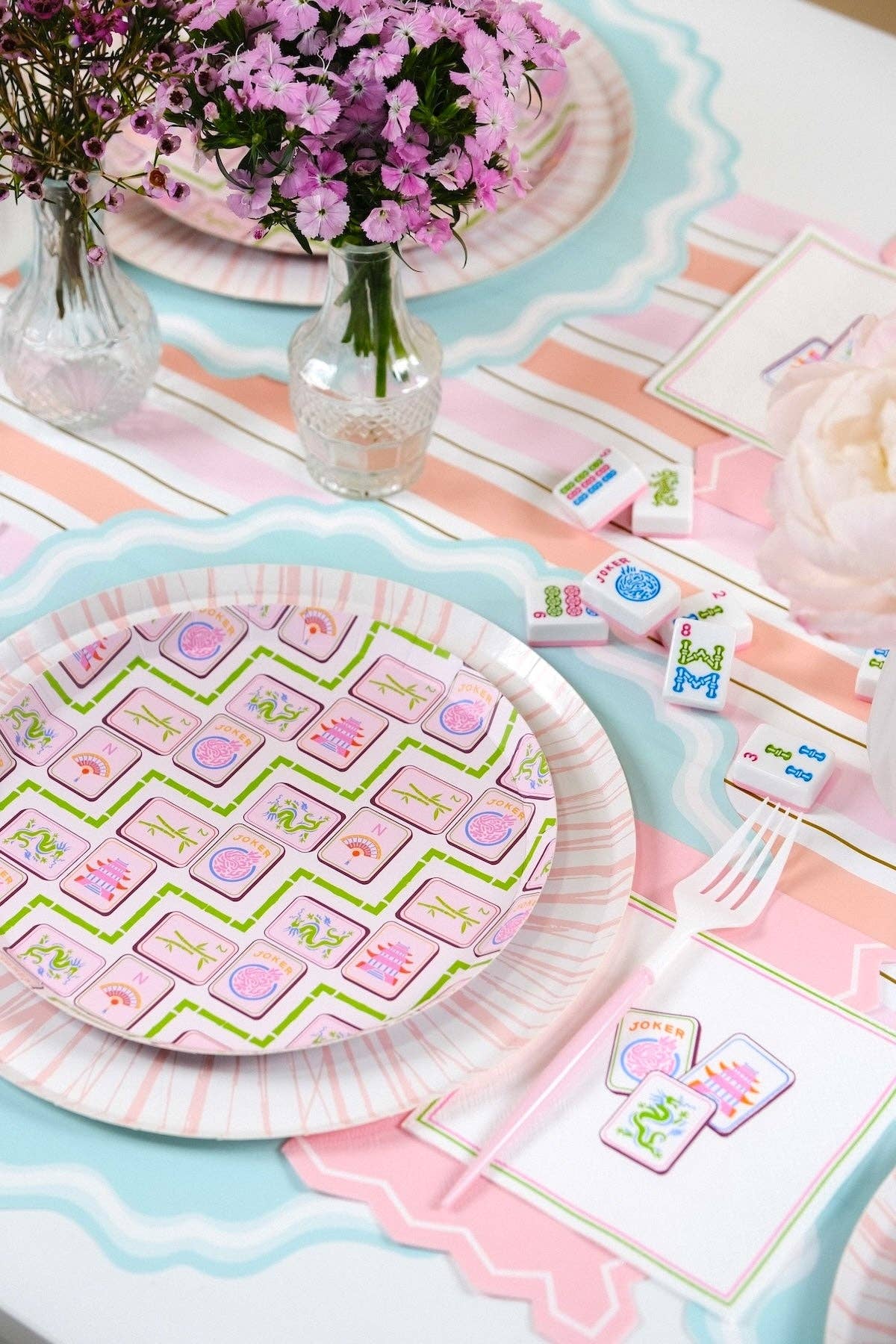 PRE-ORDER | Mahjong Cocktail Napkins - Porcupine Paper Co.