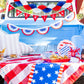 America Felt Pennant Banner by My Mind’s Eye, colorful felt pennants with patriotic USA design, perfect for celebrations and decor.