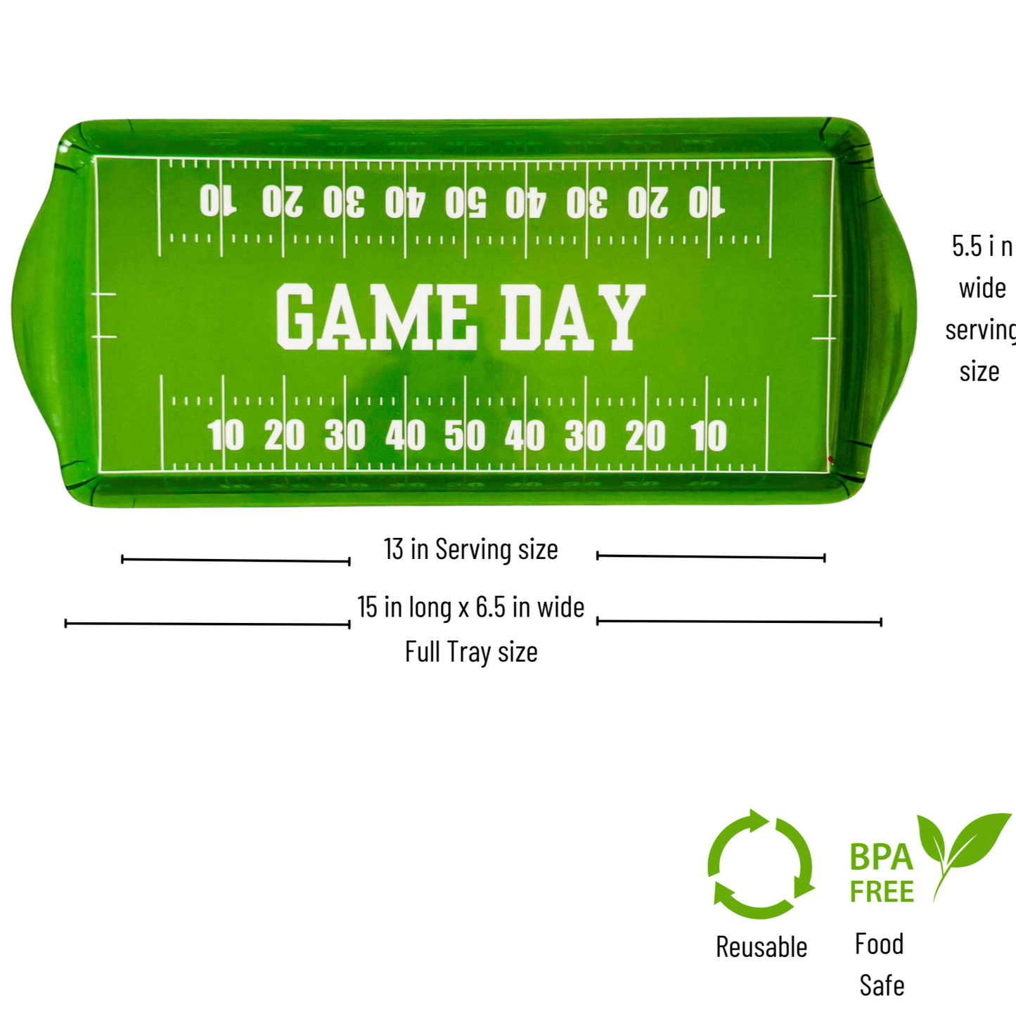Gameday Melamine Tray