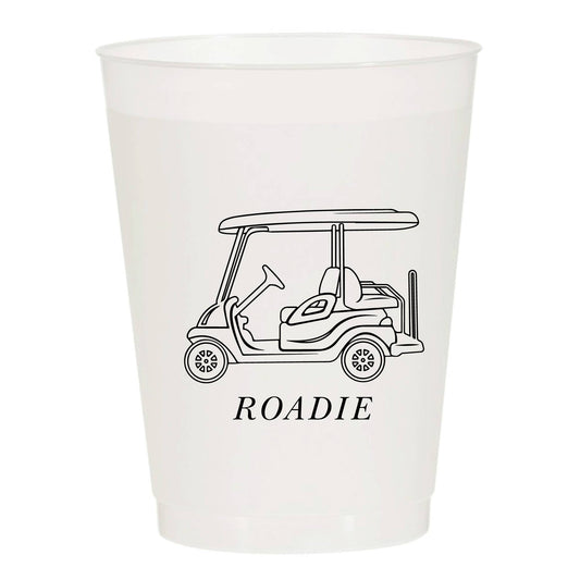 Golf Cart Roadie Frosted Cups | Pack of 6 or 10