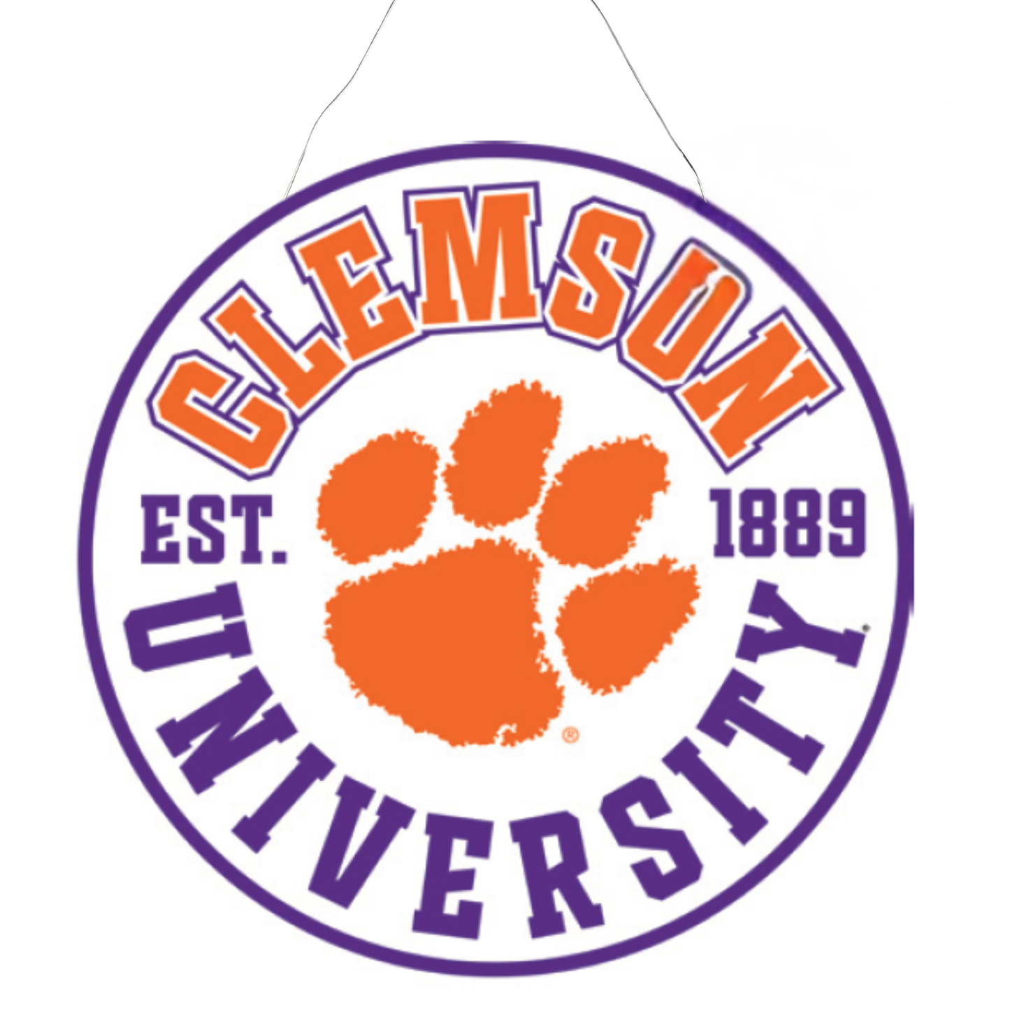 Clemson Mascot Retro Reversible Burlee | 22"