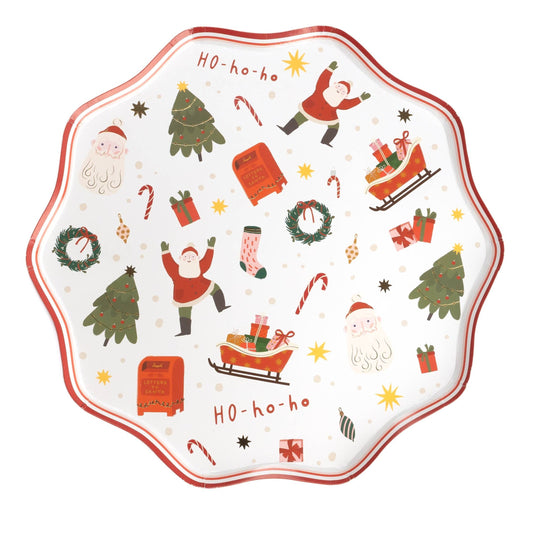 Christmas Cheer Dinner Paper Plates | Pack of 8