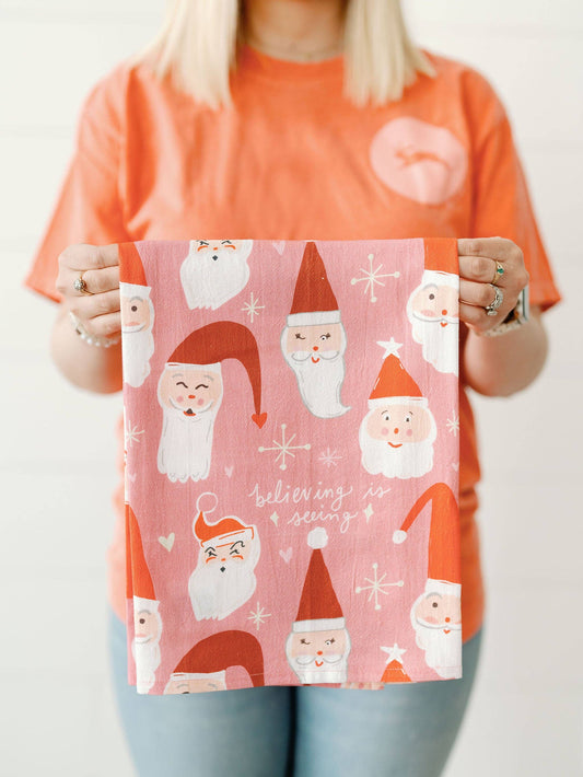 Believing Is Seeing Santa Full Pattern Towel