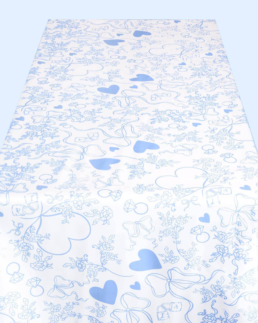 Something Blue Washable Tablecloth | 9 ft x 4.5 ft