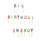 Big Birthday Energy Glitter Birthday Candles Set - Porcupine Paper Co.