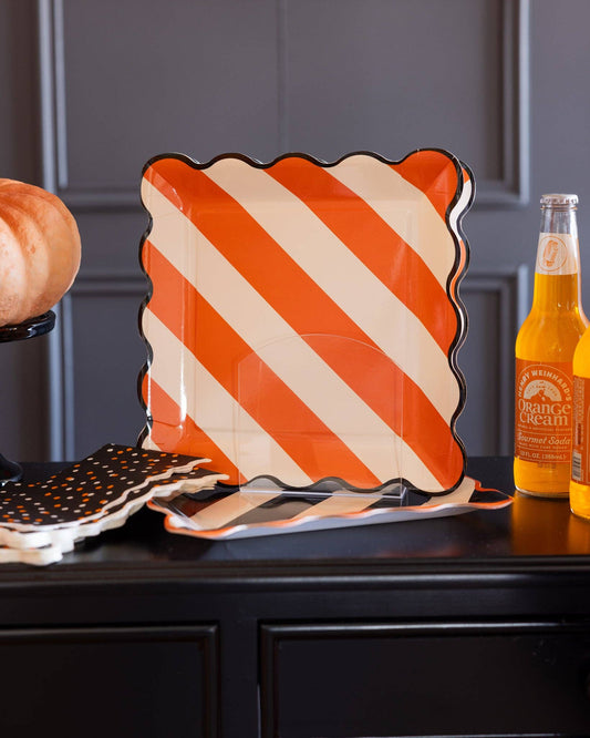 Striped 10" Paper Plates 10" | Set of 8