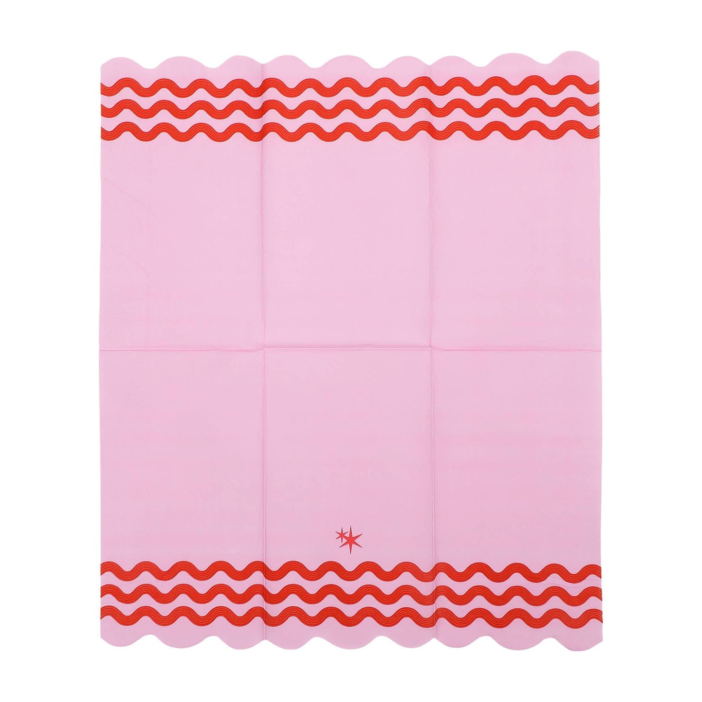 Ric Rac Rainbow Guest Napkins by Packed Party, colorful paper napkins with a rainbow and ric rac pattern, perfect for parties.
