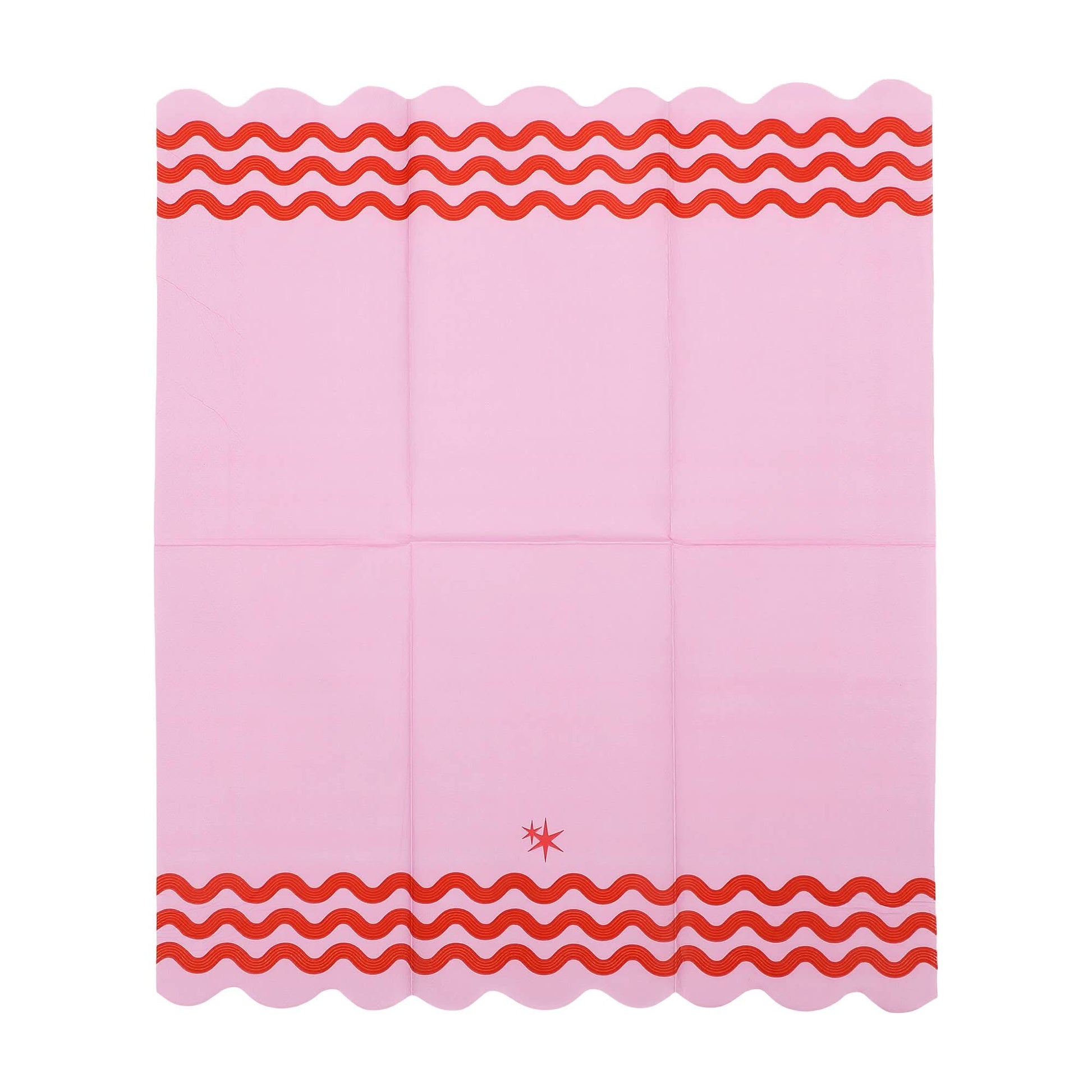 Ric Rac Rainbow Guest Napkins by Packed Party, colorful paper napkins with a rainbow and ric rac pattern, perfect for parties.