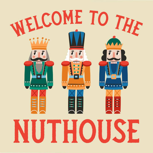 Funny Christmas Napkins | Welcome To The Nuthouse - 20ct