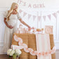 Pink Tissue Bunting Banner