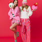 Shiraleah FA LA LA slippers in S/M size featuring cozy fabric with festive holiday design and soft sole.