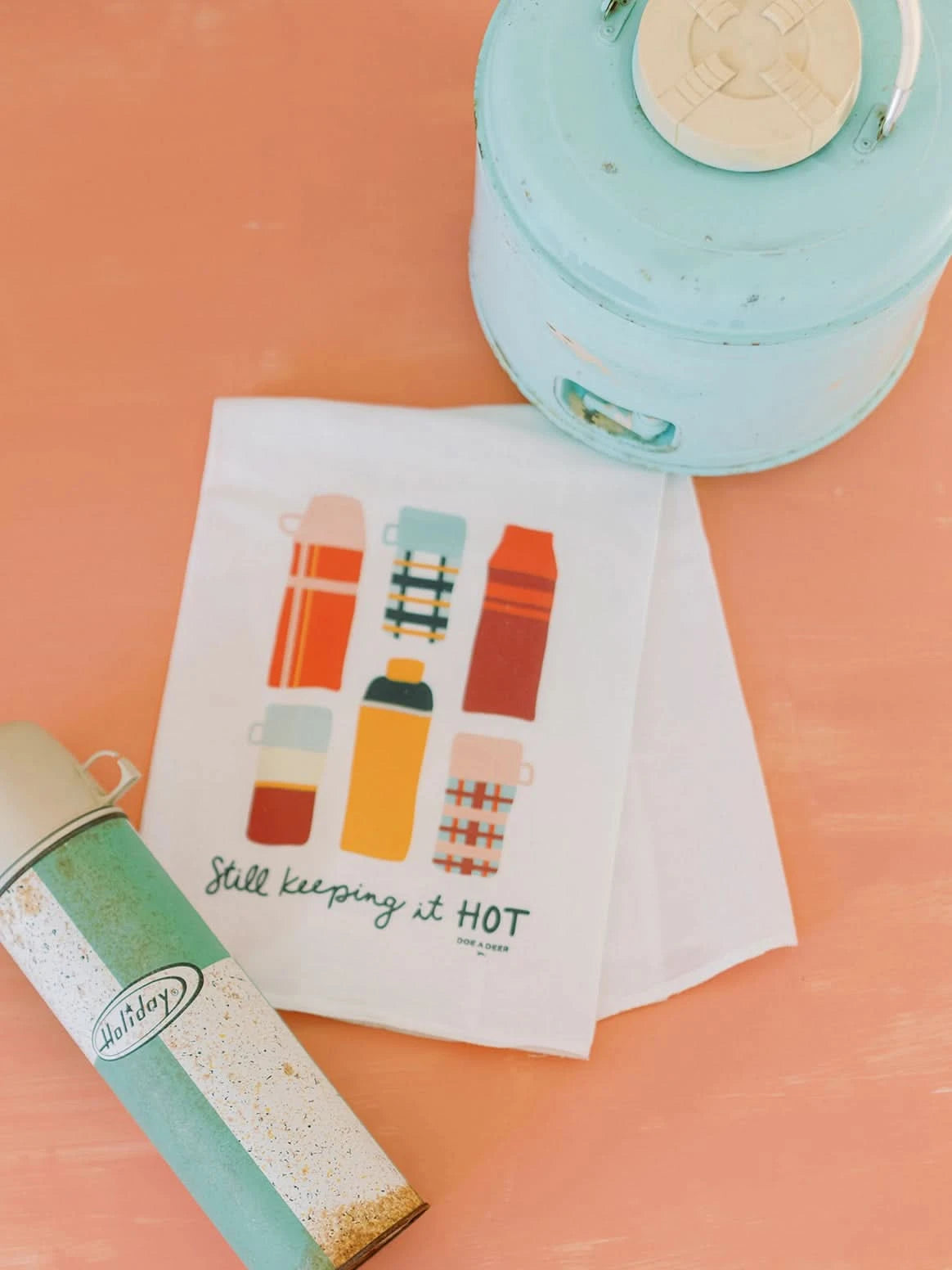 Thermos Still Keeping It Hot - Kitchen Towel - Porcupine Paper Co.