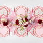 Pink & Red Floral Heart Dessert Plates - 8" | Set of 8 - Porcupine Paper Co.