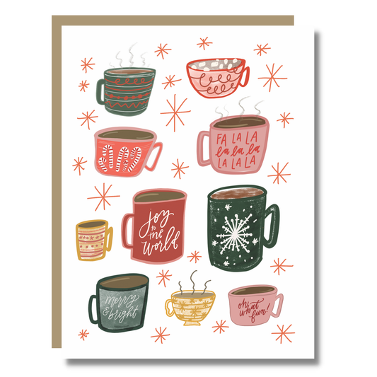 Christmas Greeting Card Coffee Lover